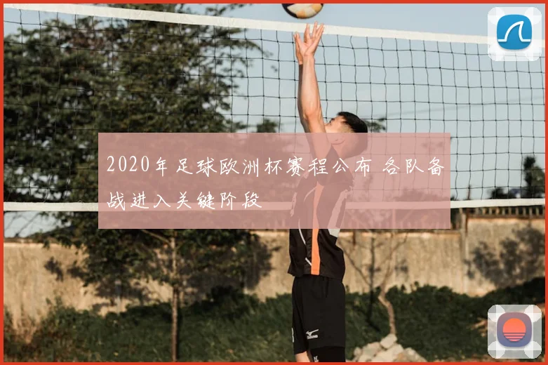 2020年足球欧洲杯赛程公布 各队备战进入关键阶段